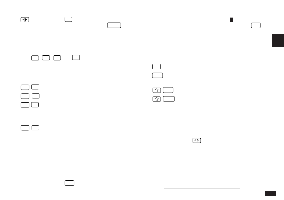 Moving around the display, Inserting and overwriting text, Deleting text | Working with blocks of text | Sharp OZ-5500 User Manual | Page 63 / 214