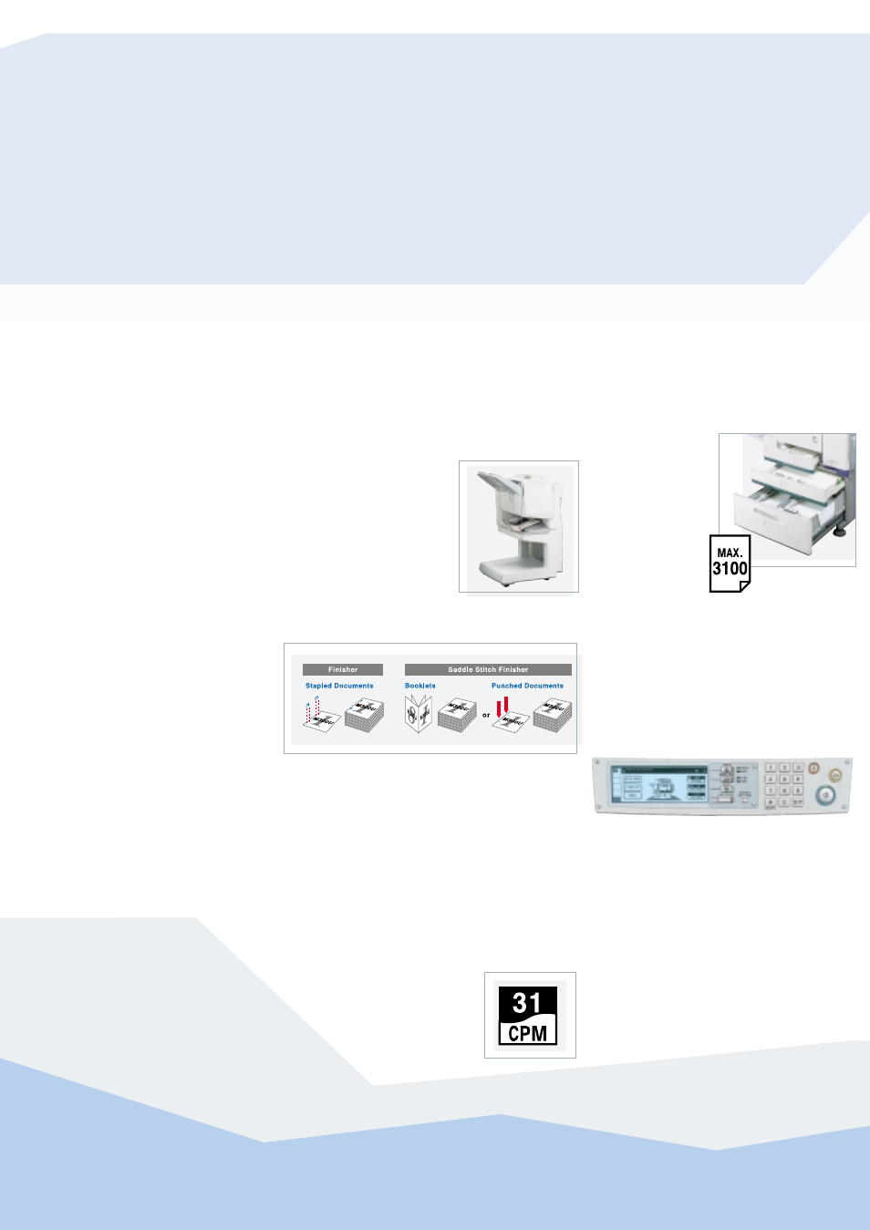Document quality & production, Copy, Automatic features reduce work | Functional copying, Productive copying | Sharp AR-M300N. User Manual | Page 3 / 6