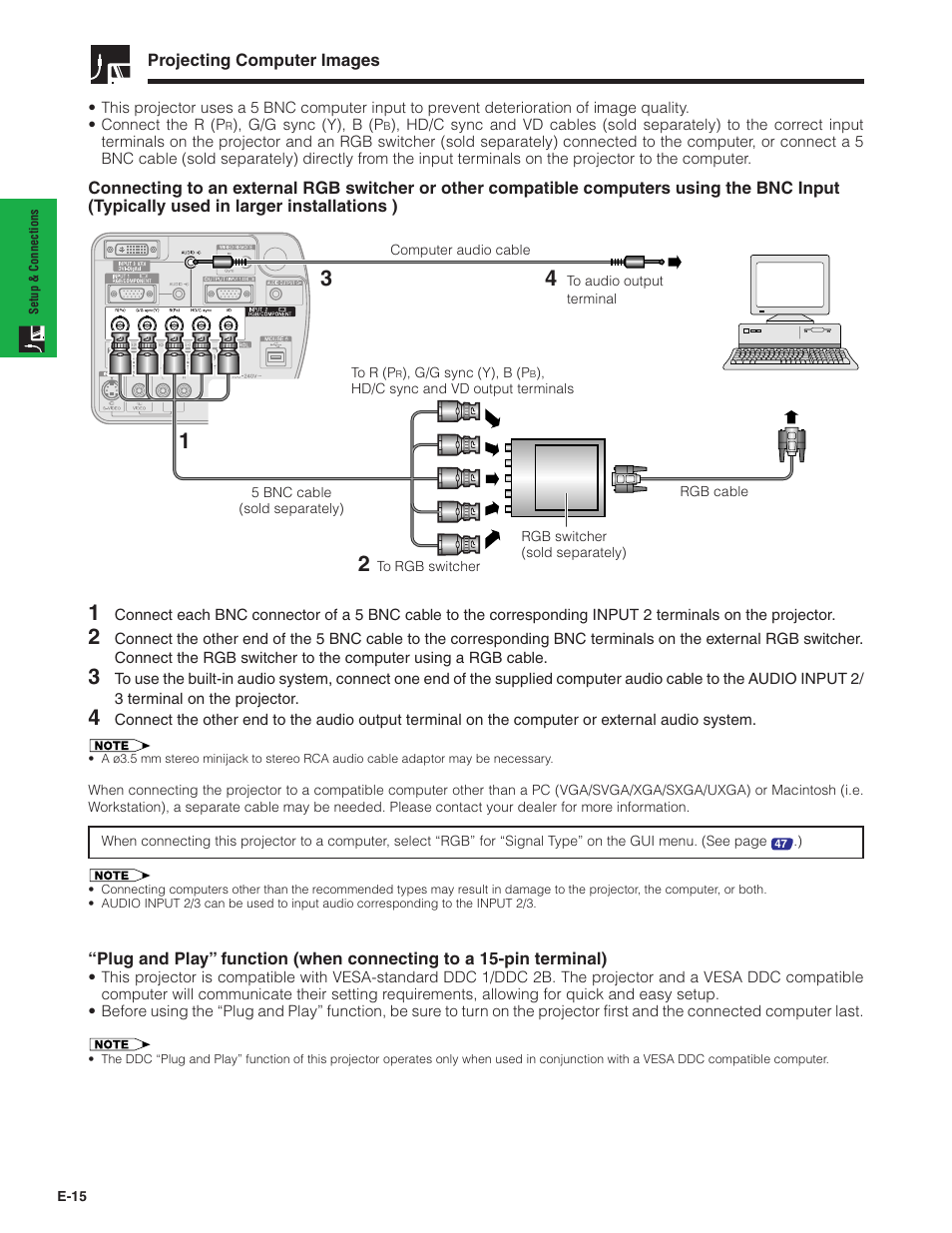 Sharp XG-P20XU User Manual | Page 16 / 83