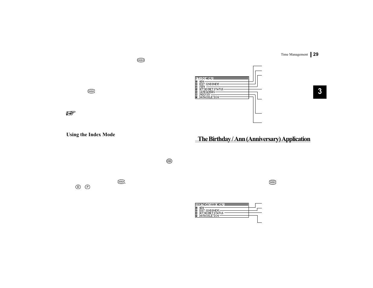 The birthday / ann (anniversary) application | Sharp OZ-770 User Manual | Page 31 / 91