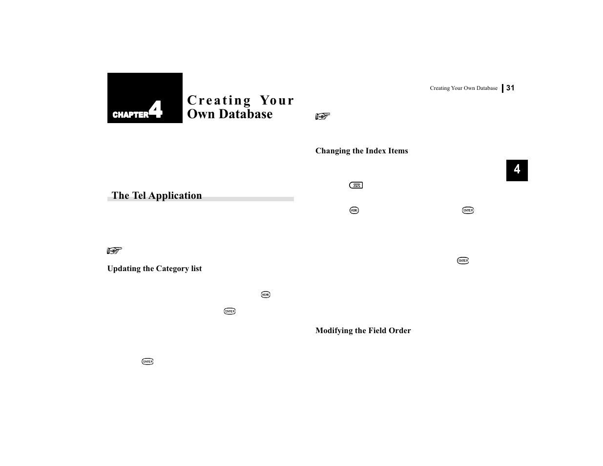 The tel application | Sharp OZ-770 User Manual | Page 33 / 91