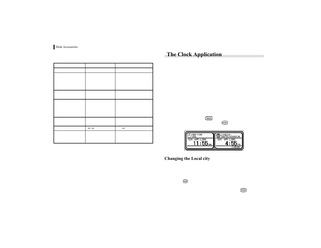 The clock application | Sharp OZ-770 User Manual | Page 40 / 91