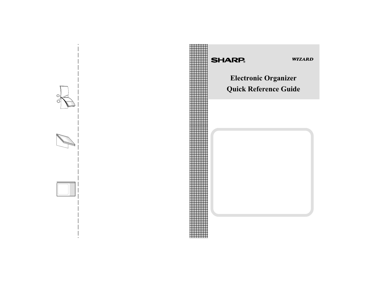 Oz-770, Electronic organizer quick reference guide | Sharp OZ-770 User Manual | Page 74 / 91