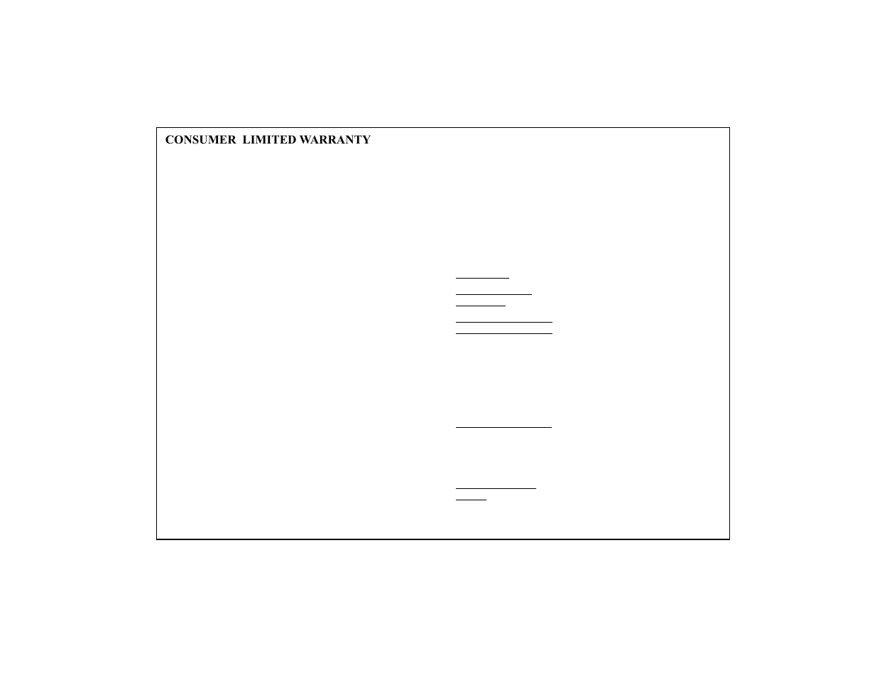 Consumer limited warranty | Sharp OZ-770 User Manual | Page 90 / 91