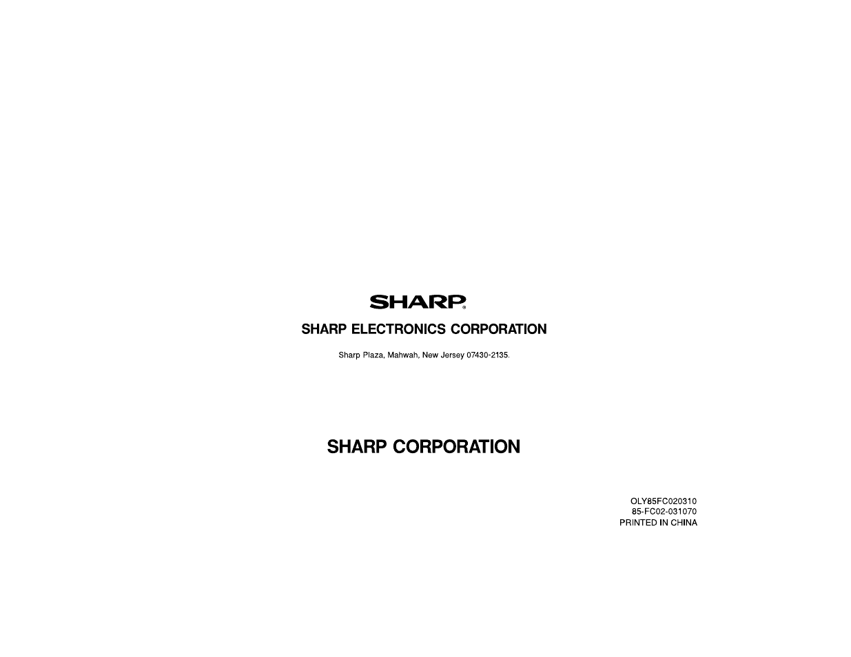 Sharp OZ-770 User Manual | Page 91 / 91