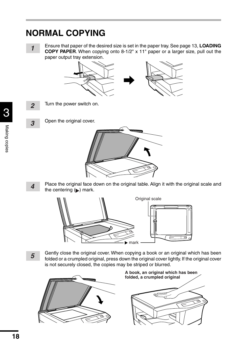 Normal copying | Sharp AL-1340 User Manual | Page 20 / 46