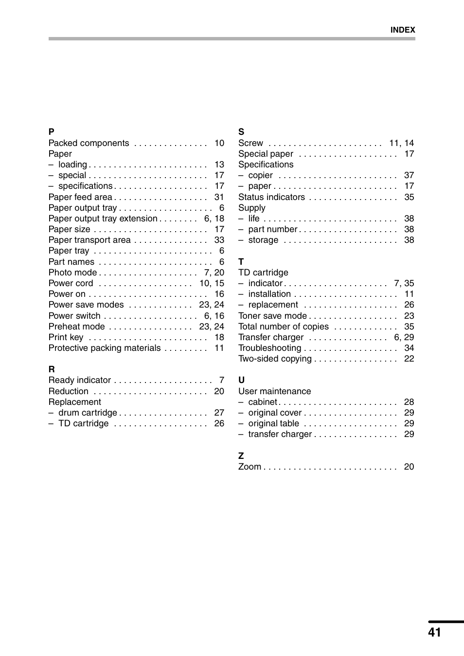 Sharp AL-1340 User Manual | Page 43 / 46