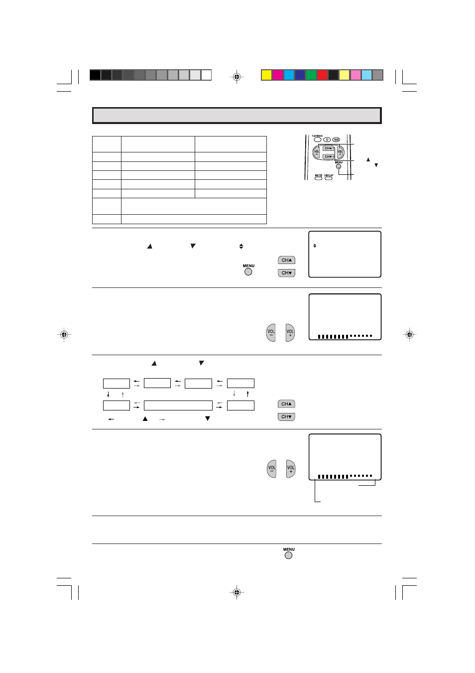 Video adjust | Sharp 13L-M100B User Manual | Page 11 / 28