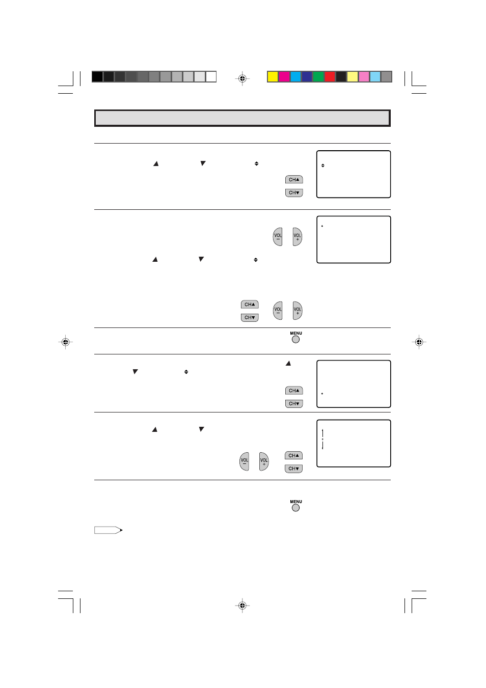Parent control (v-chip operation continued) | Sharp 13L-M100B User Manual | Page 16 / 28