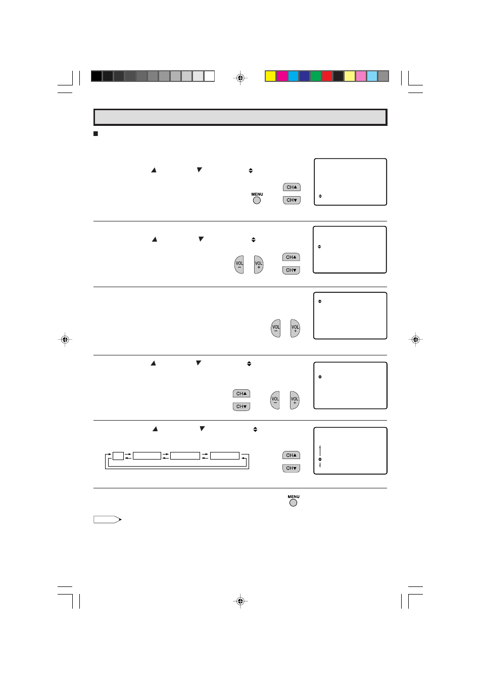 Set up (continued) | Sharp 13L-M100B User Manual | Page 22 / 28