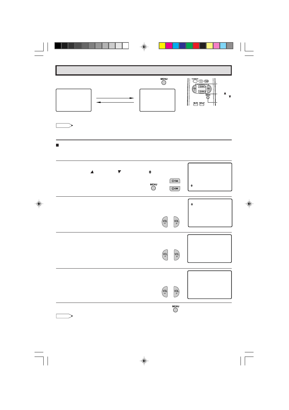 Set up (continued) | Sharp 13L-M100B User Manual | Page 24 / 28