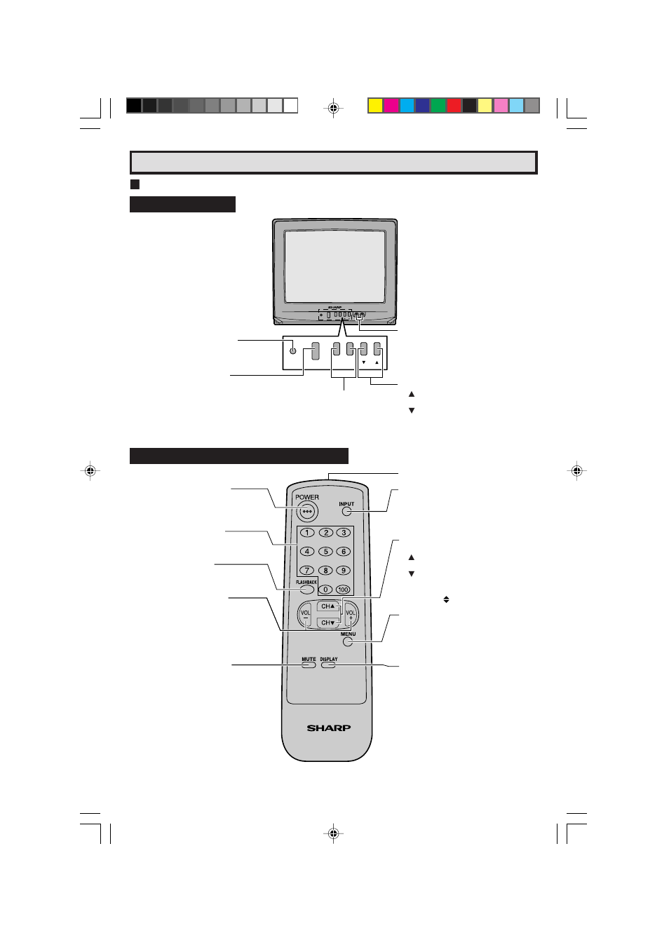 Referencia rápida de los controles de operación, Lubicación de los controles (español) | Sharp 13L-M100B User Manual | Page 7 / 28
