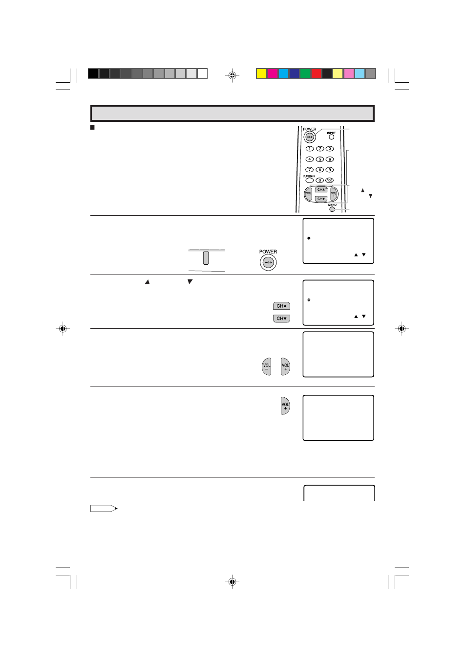 Ez setup during first power on | Sharp 13L-M100B User Manual | Page 9 / 28