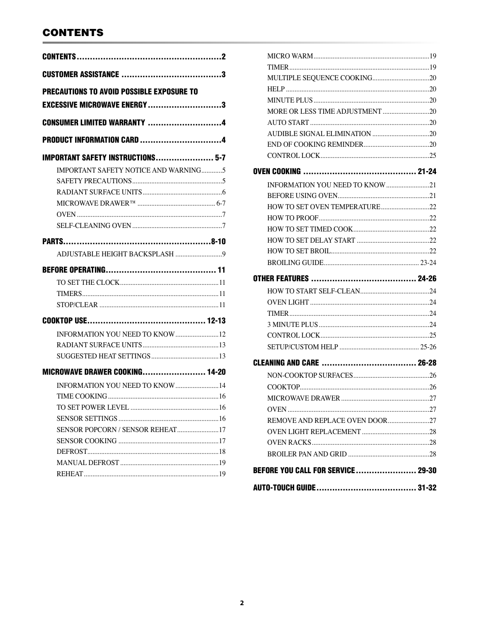 Sharp KB-3300JS User Manual | Page 2 / 32