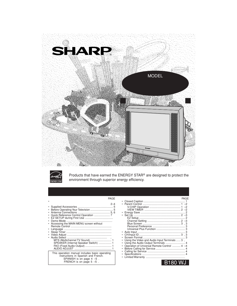 Sharp 32C540 User Manual | 47 pages