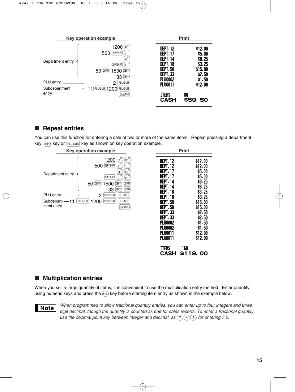 Sharp ER-A242 User Manual | Page 17 / 72