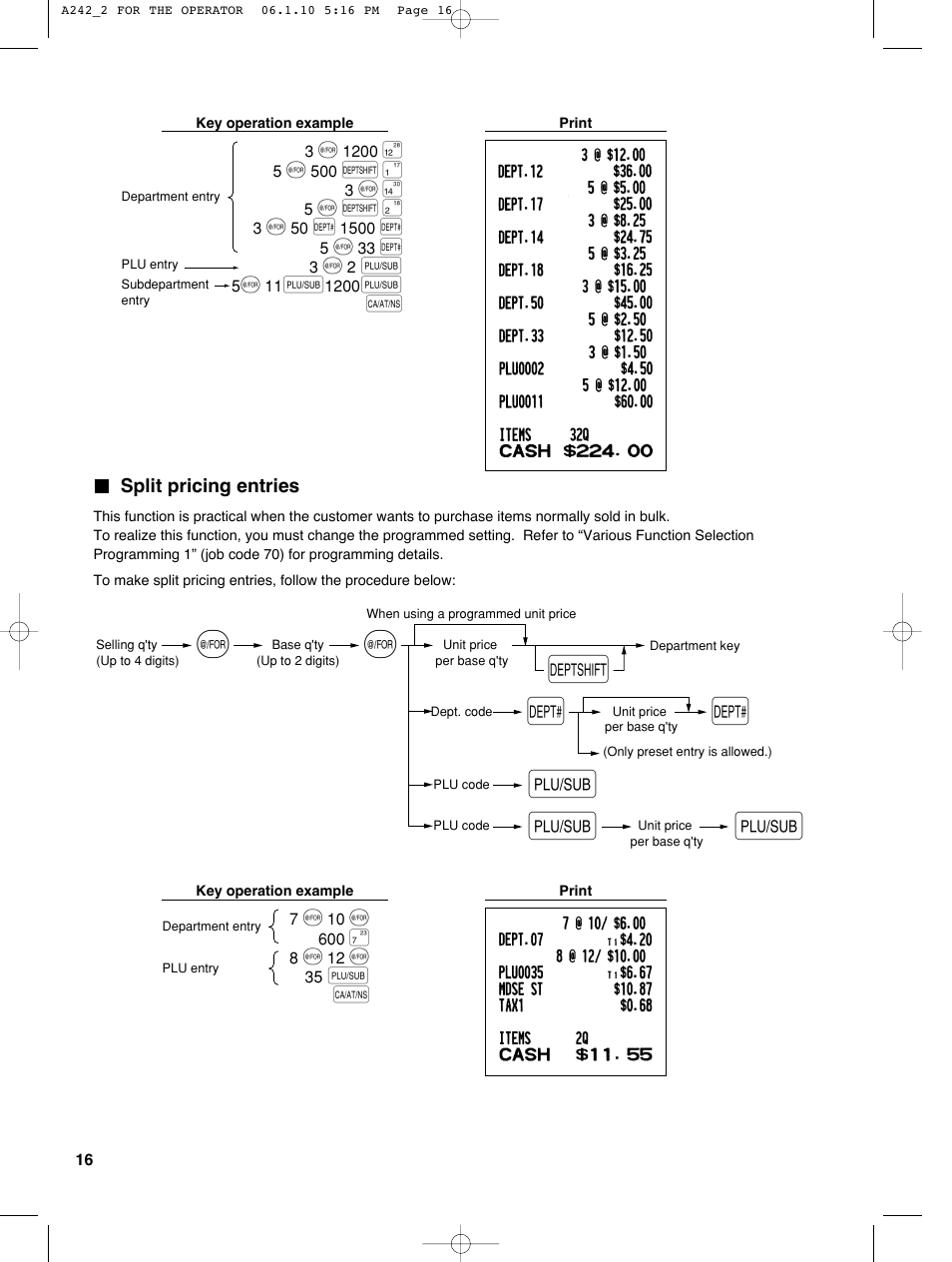 Sharp ER-A242 User Manual | Page 18 / 72