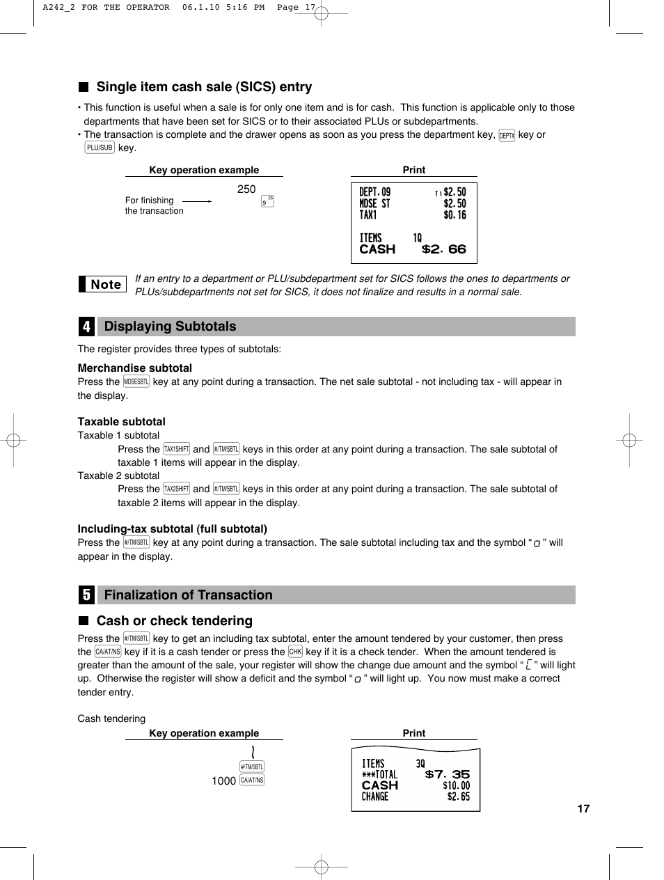 Sharp ER-A242 User Manual | Page 19 / 72