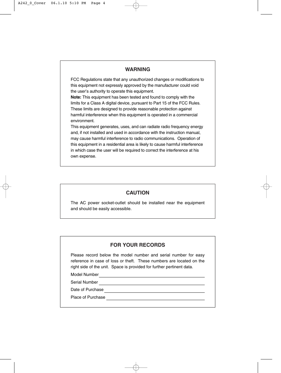 Sharp ER-A242 User Manual | Page 2 / 72