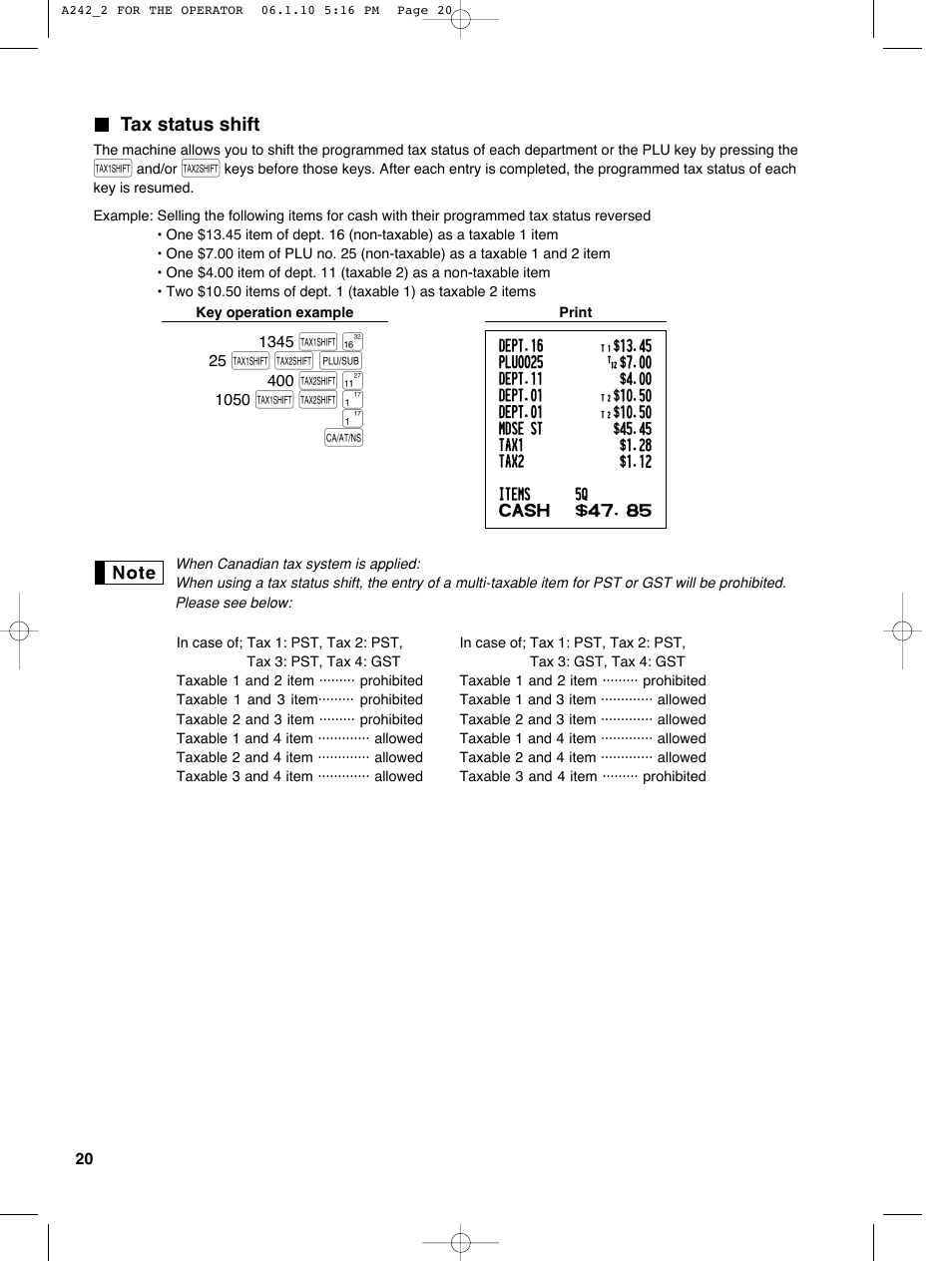 T u p, T u ! ! a | Sharp ER-A242 User Manual | Page 22 / 72