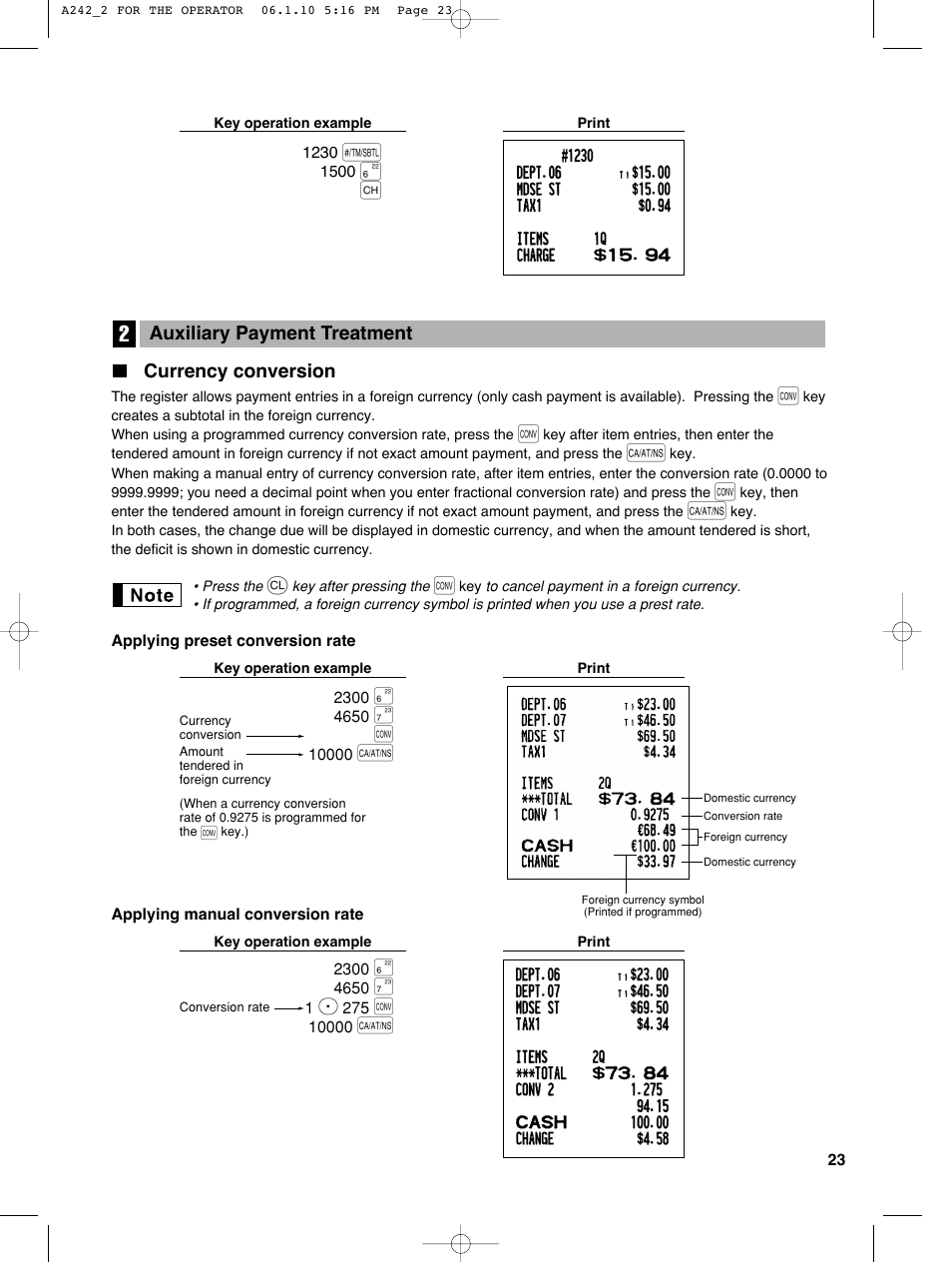 Sharp ER-A242 User Manual | Page 25 / 72