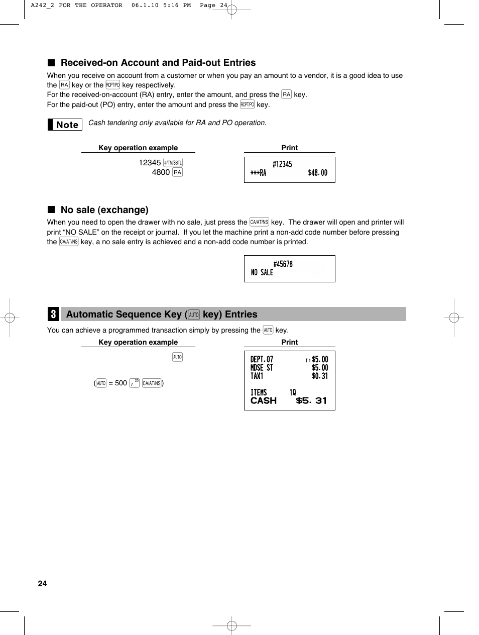 Sharp ER-A242 User Manual | Page 26 / 72