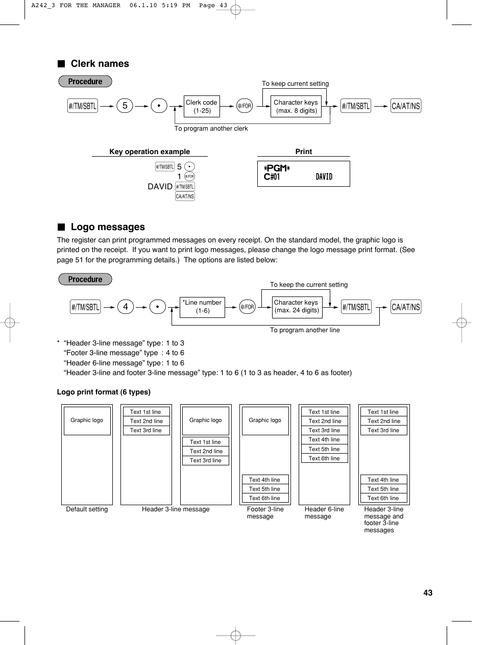 Sp 5 s, Sp 4 | Sharp ER-A242 User Manual | Page 45 / 72
