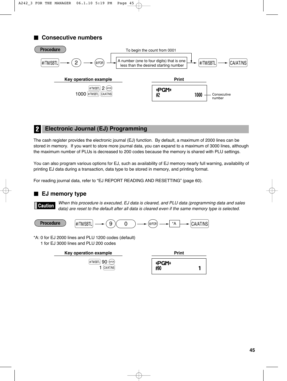 S@ 90 a, 2s @ s a | Sharp ER-A242 User Manual | Page 47 / 72