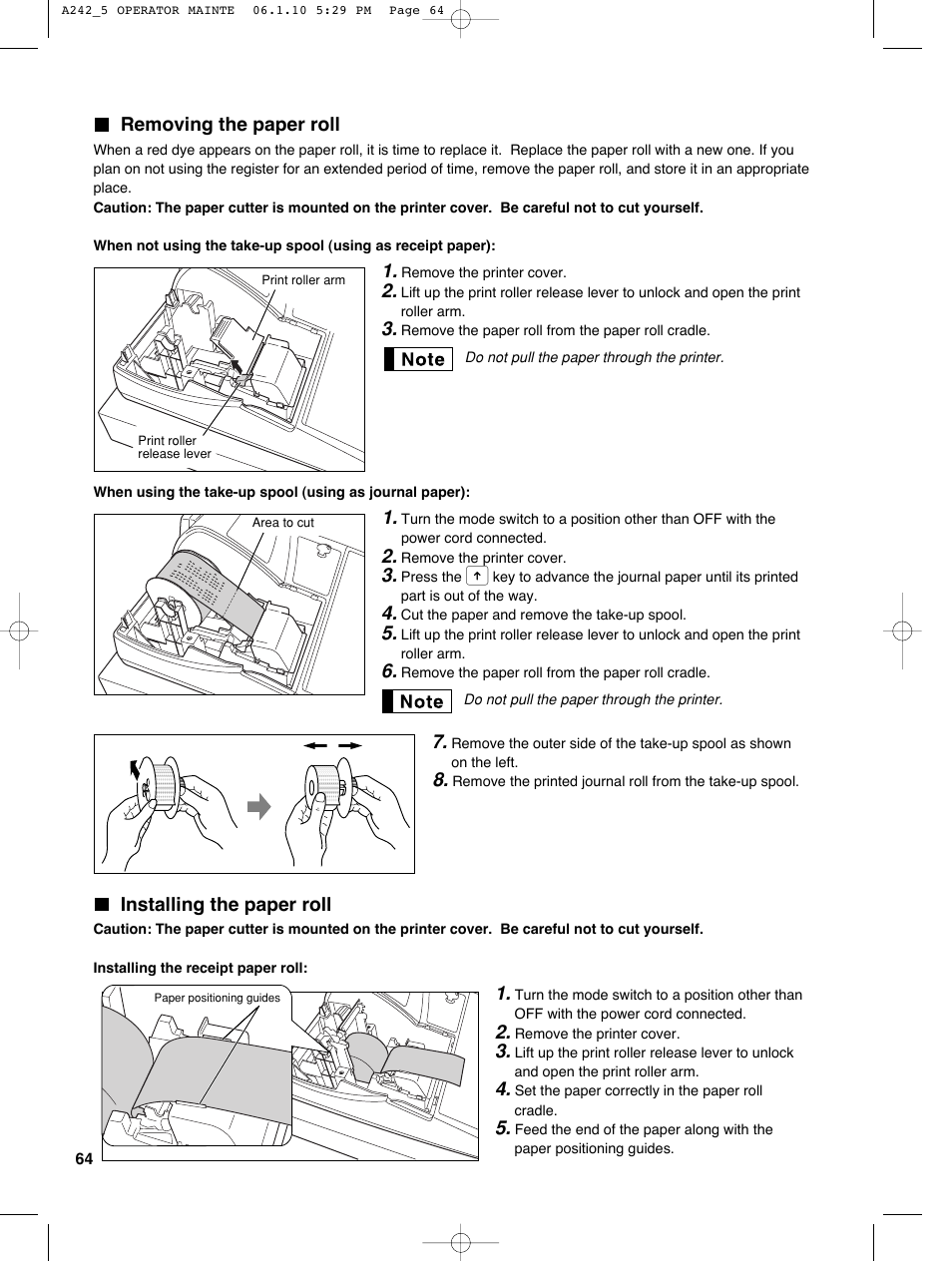 Sharp ER-A242 User Manual | Page 66 / 72