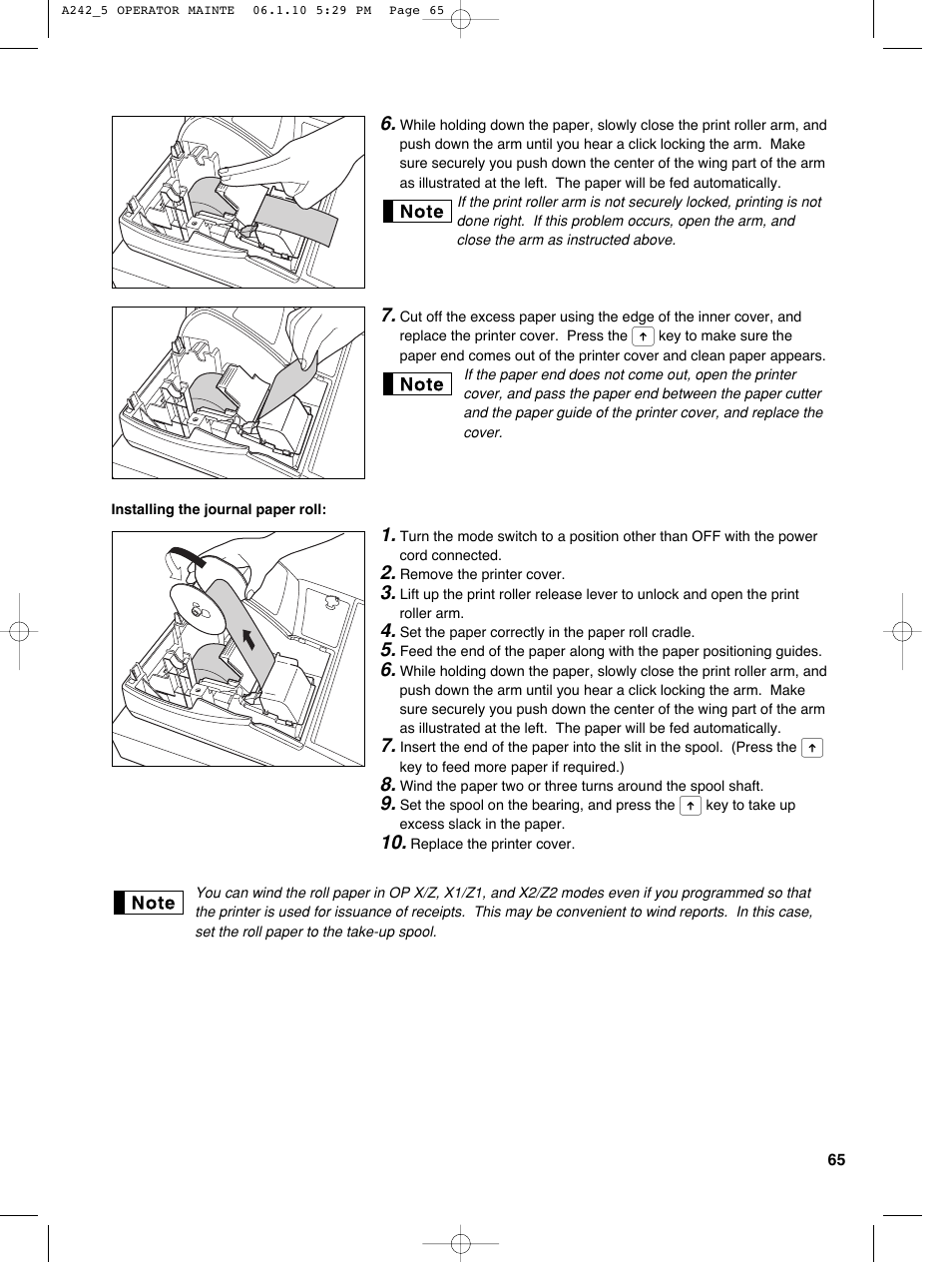Sharp ER-A242 User Manual | Page 67 / 72