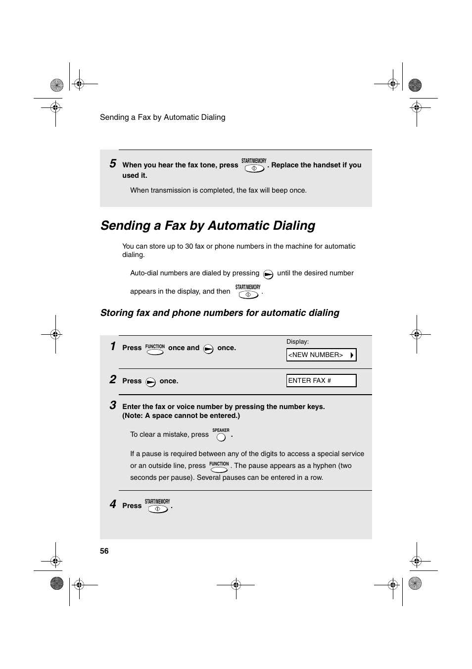 Sending a fax by automatic dialing | Sharp UX-A255 User Manual | Page 58 / 112