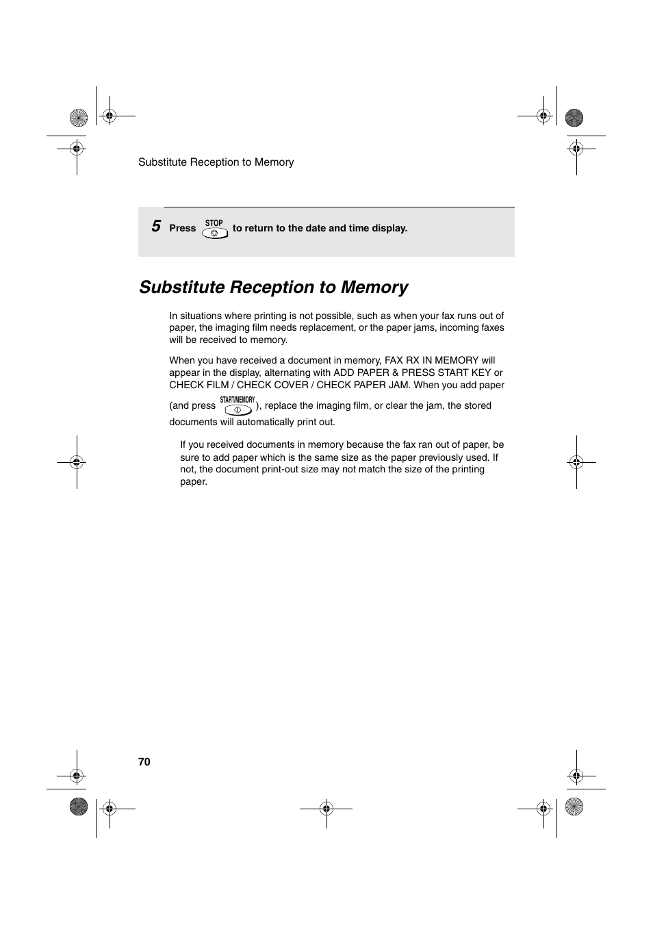 Sharp UX-A255 User Manual | Page 72 / 112
