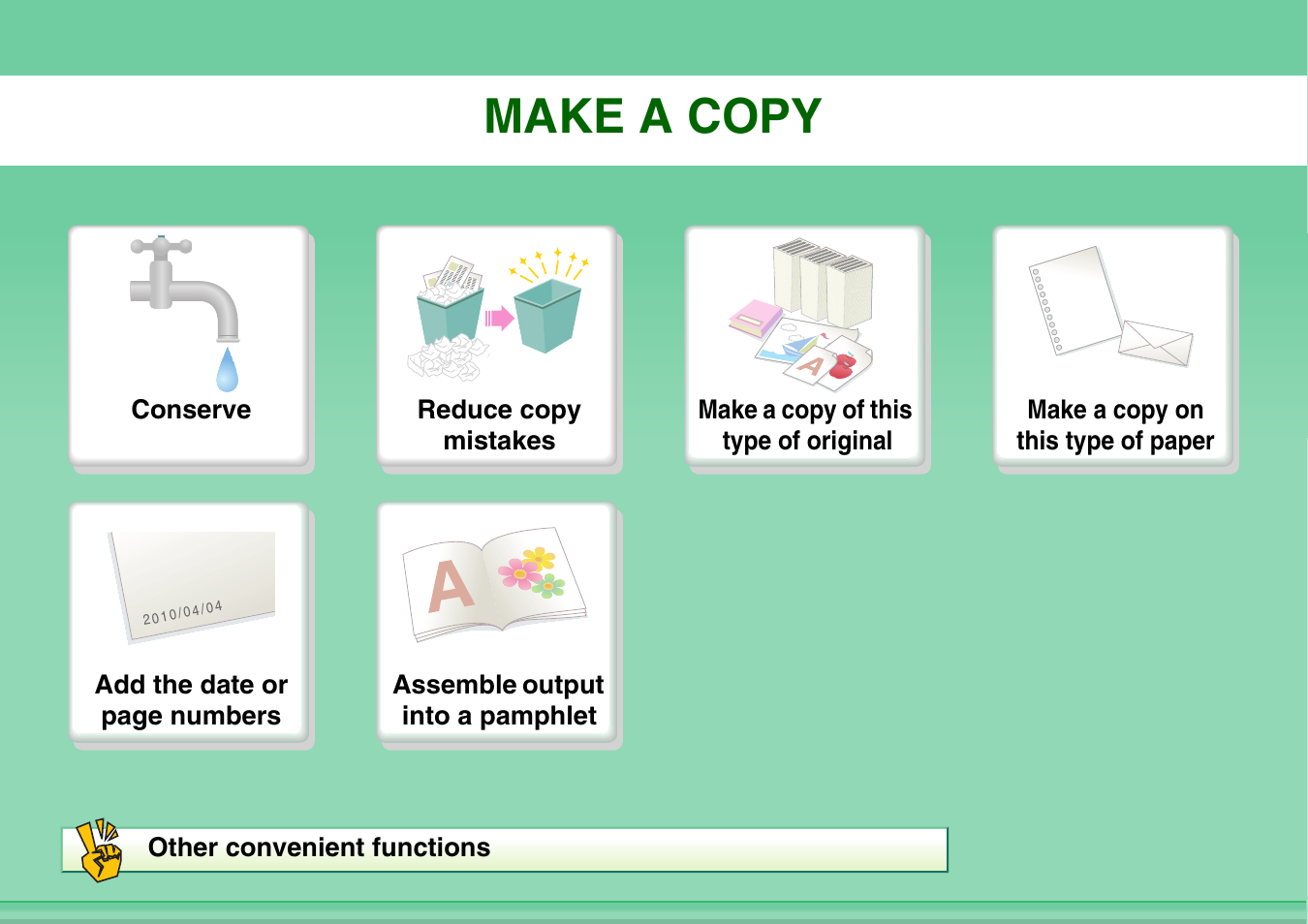 Make a copy | Sharp MX-C401 User Manual | Page 154 / 849