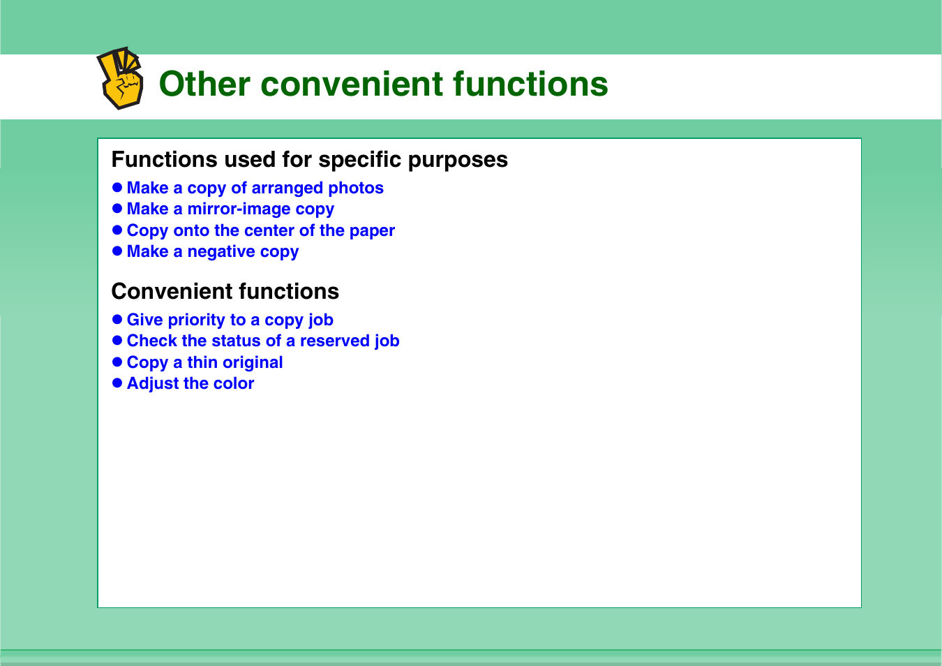 Other convenient functions | Sharp MX-C401 User Manual | Page 161 / 849