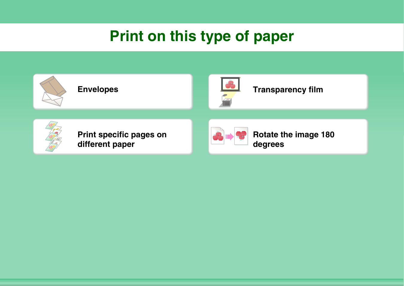 Print on this type, Of paper, Print on this type of paper | Sharp MX-C401 User Manual | Page 167 / 849