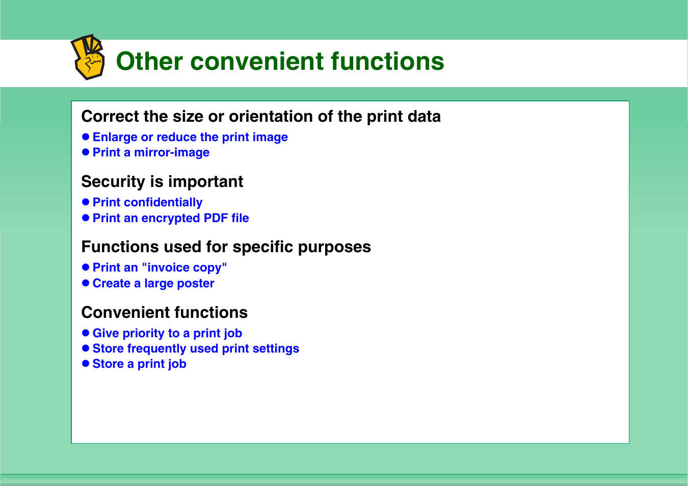 Other convenient functions | Sharp MX-C401 User Manual | Page 169 / 849