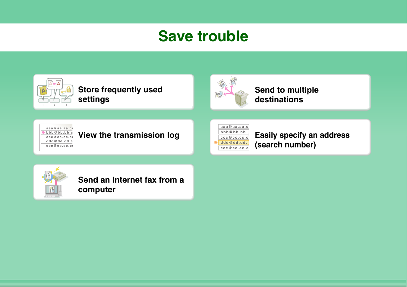 Save trouble, View the transmission log | Sharp MX-C401 User Manual | Page 183 / 849