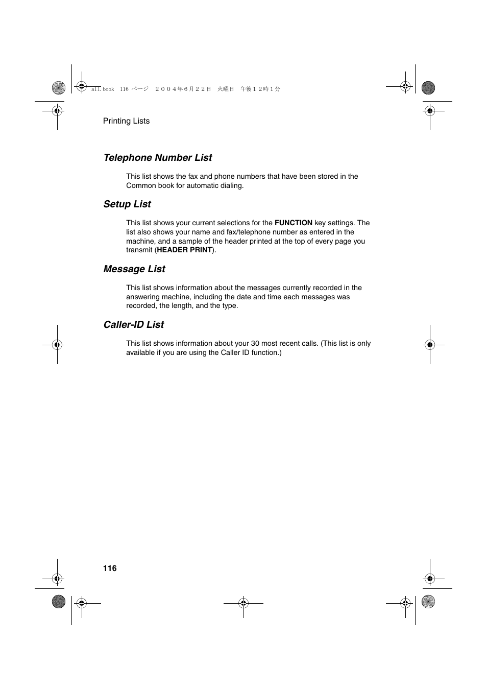 Sharp UX-CD600 User Manual | Page 118 / 156