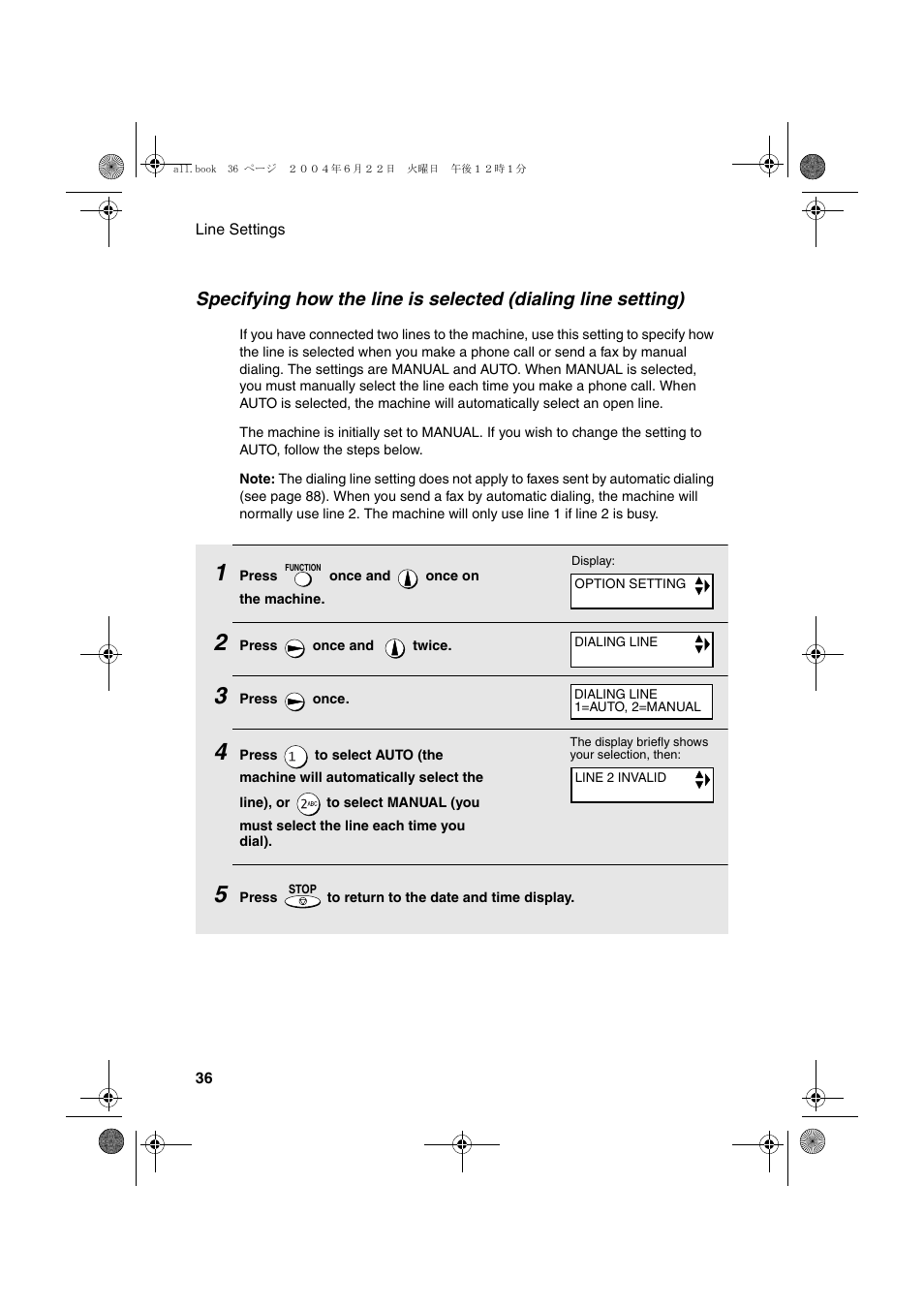 Sharp UX-CD600 User Manual | Page 38 / 156