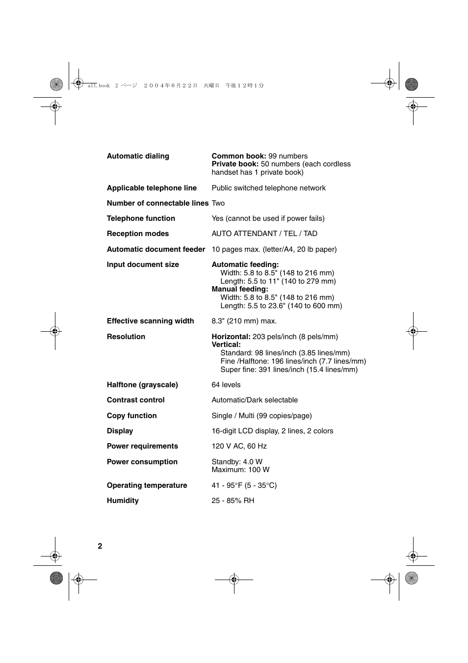 Sharp UX-CD600 User Manual | Page 4 / 156