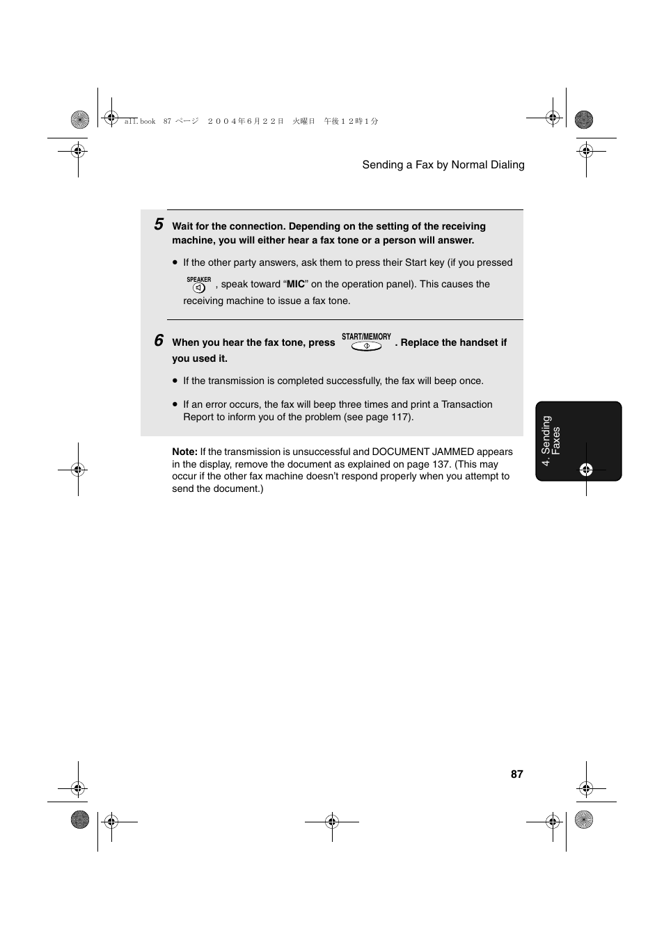 Sharp UX-CD600 User Manual | Page 89 / 156