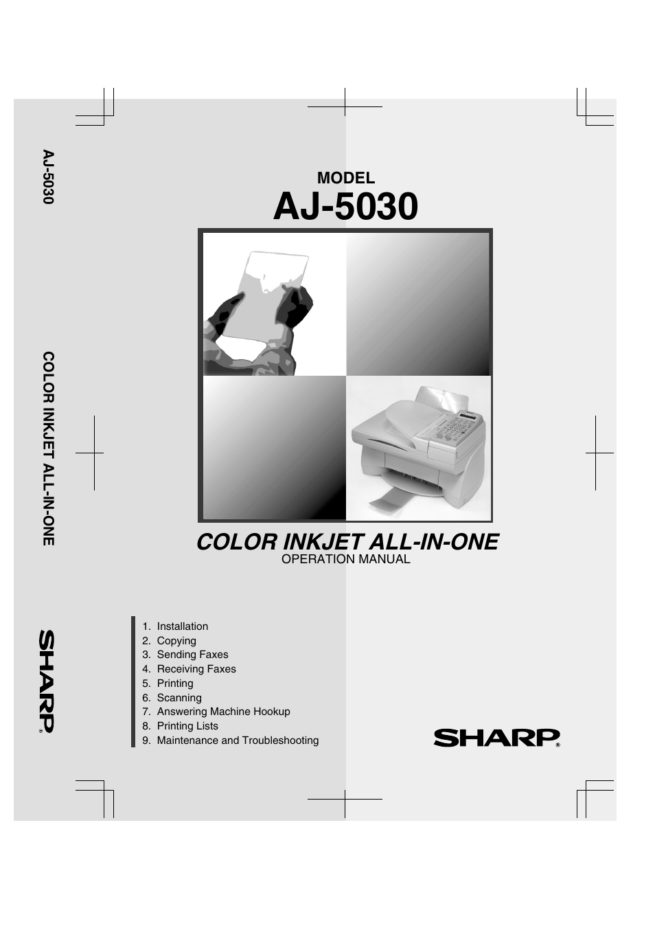 Sharp COLORINKJET AJ-5030 User Manual | 140 pages