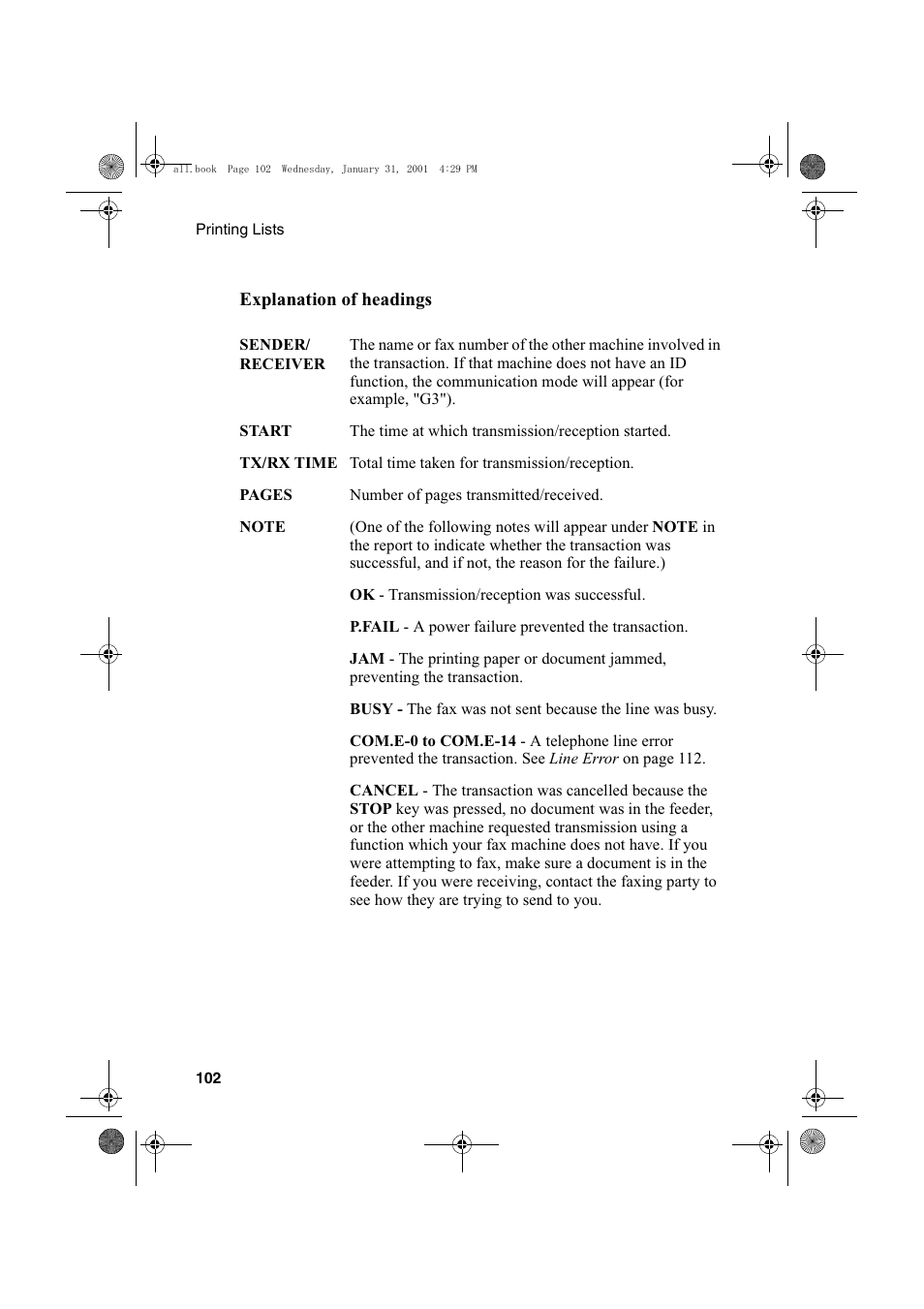 Sharp COLORINKJET AJ-5030 User Manual | Page 104 / 140
