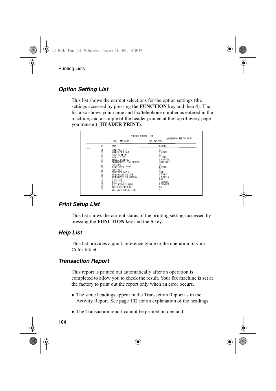Sharp COLORINKJET AJ-5030 User Manual | Page 106 / 140