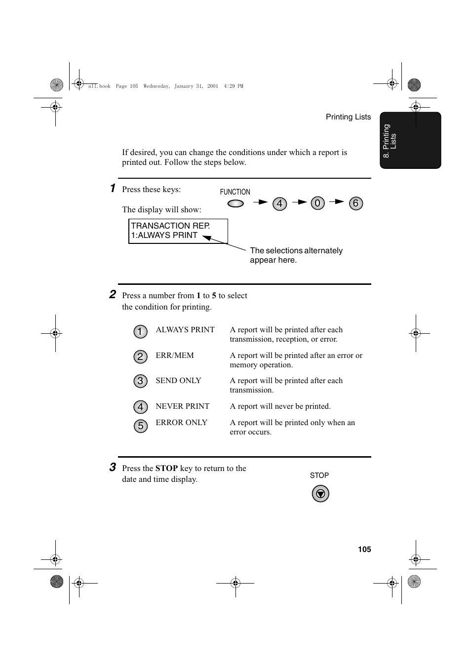 Sharp COLORINKJET AJ-5030 User Manual | Page 107 / 140