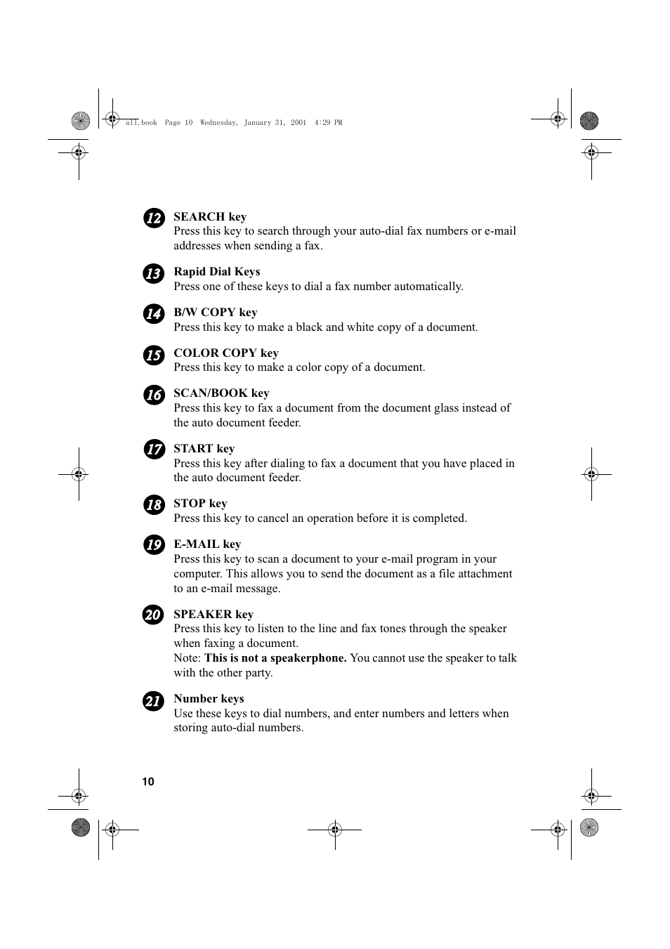 Sharp COLORINKJET AJ-5030 User Manual | Page 12 / 140