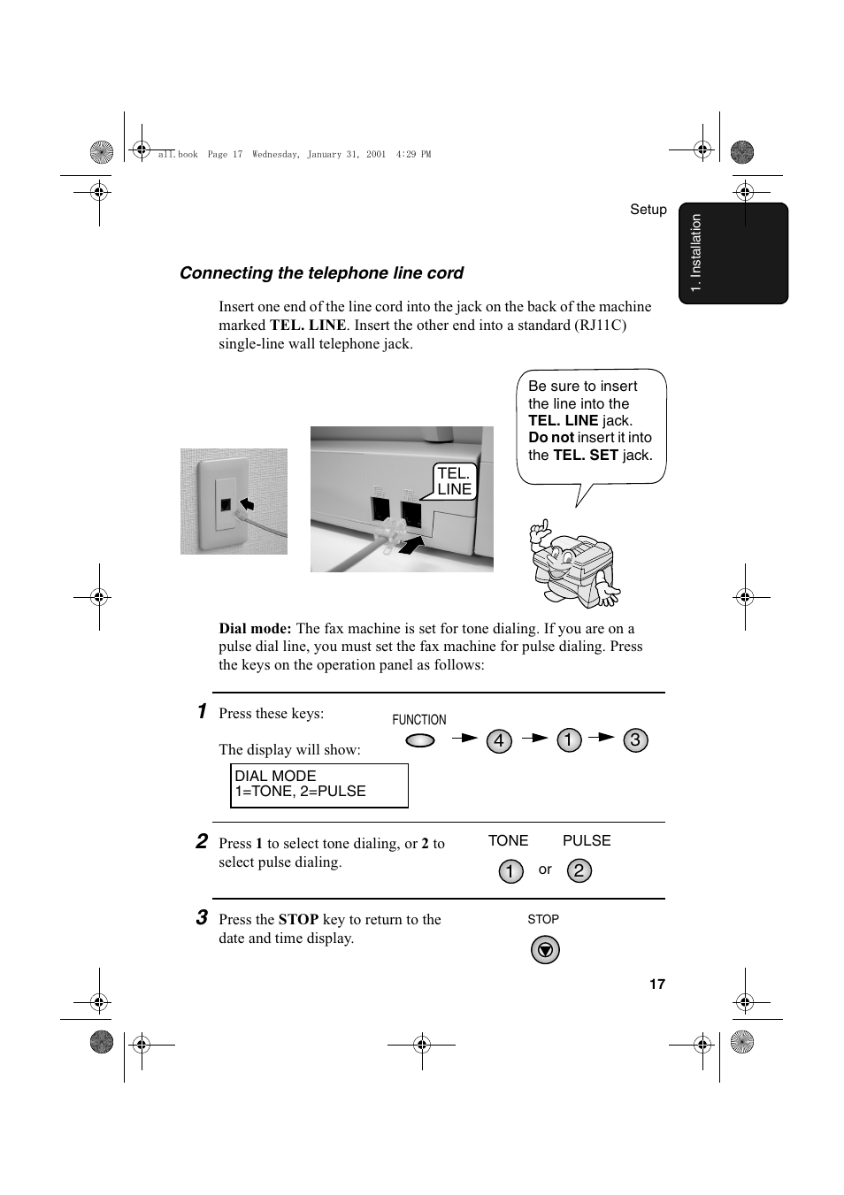 Sharp COLORINKJET AJ-5030 User Manual | Page 19 / 140