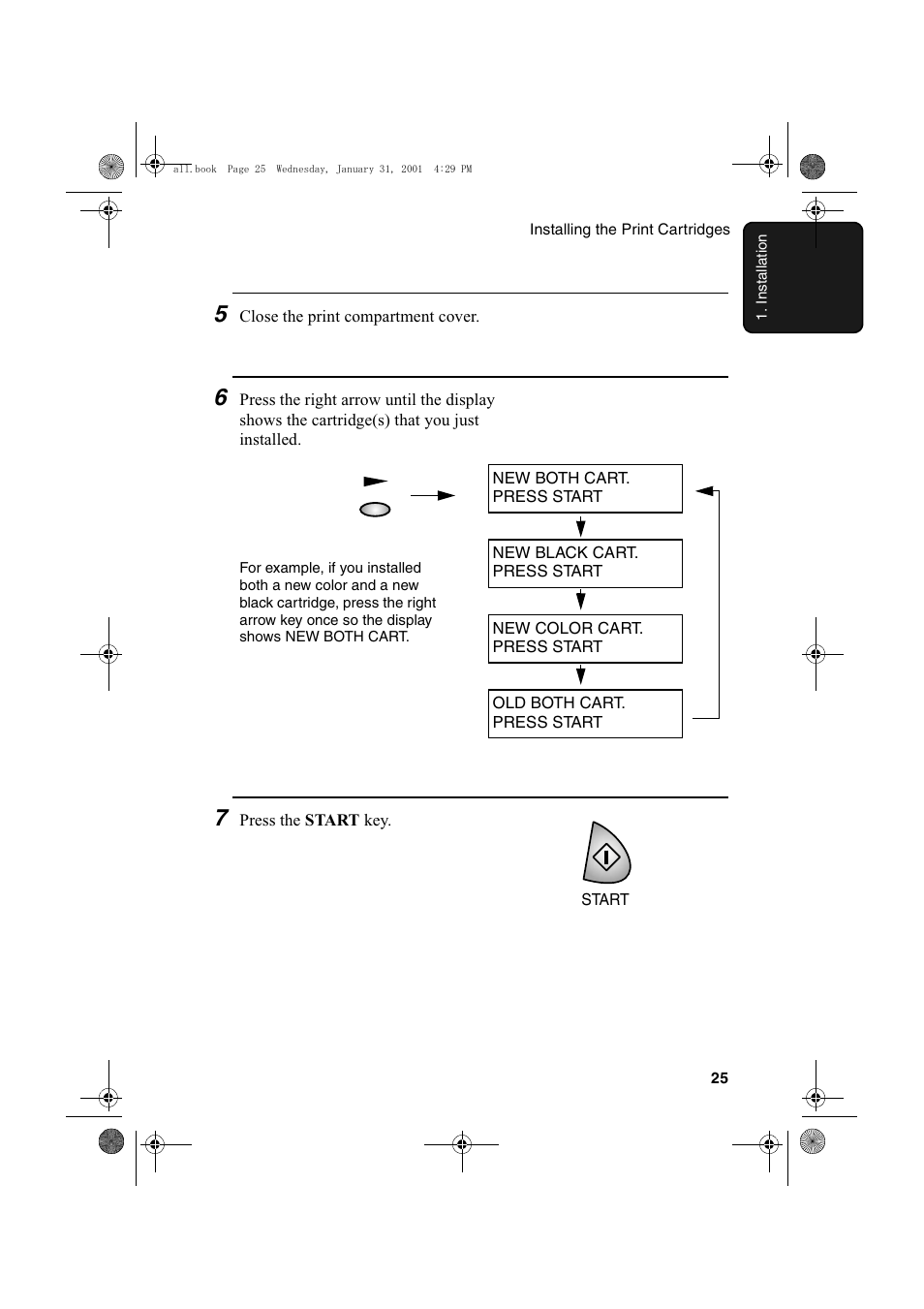 Sharp COLORINKJET AJ-5030 User Manual | Page 27 / 140