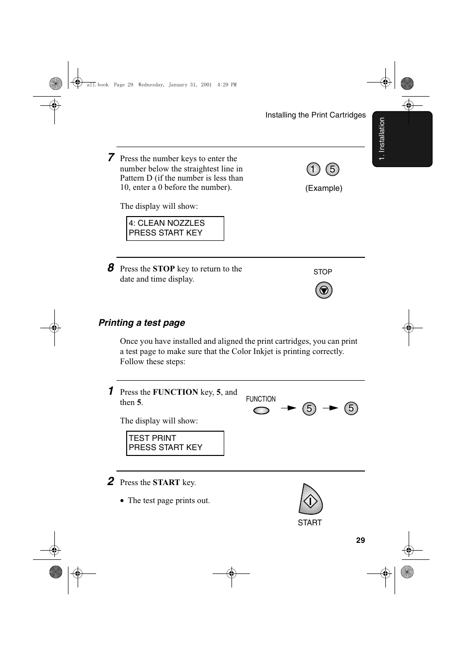 Sharp COLORINKJET AJ-5030 User Manual | Page 31 / 140