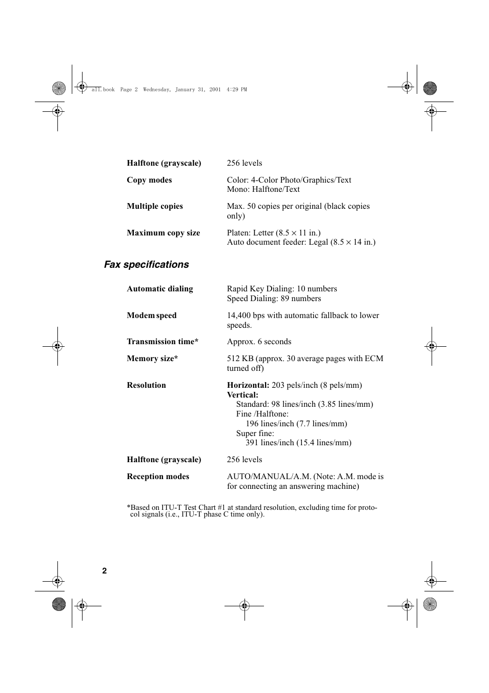 Sharp COLORINKJET AJ-5030 User Manual | Page 4 / 140